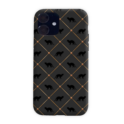Black Cats Tough Phone Case
