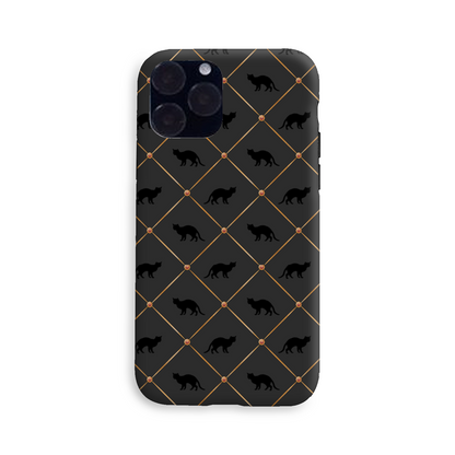 Black Cats Tough Phone Case