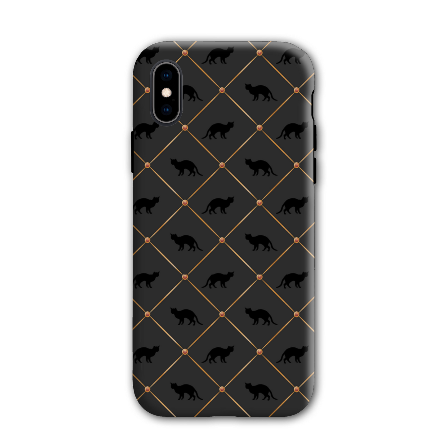Black Cats Tough Phone Case