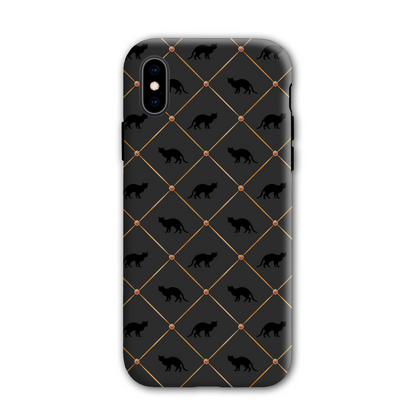 Black Cats Tough Phone Case