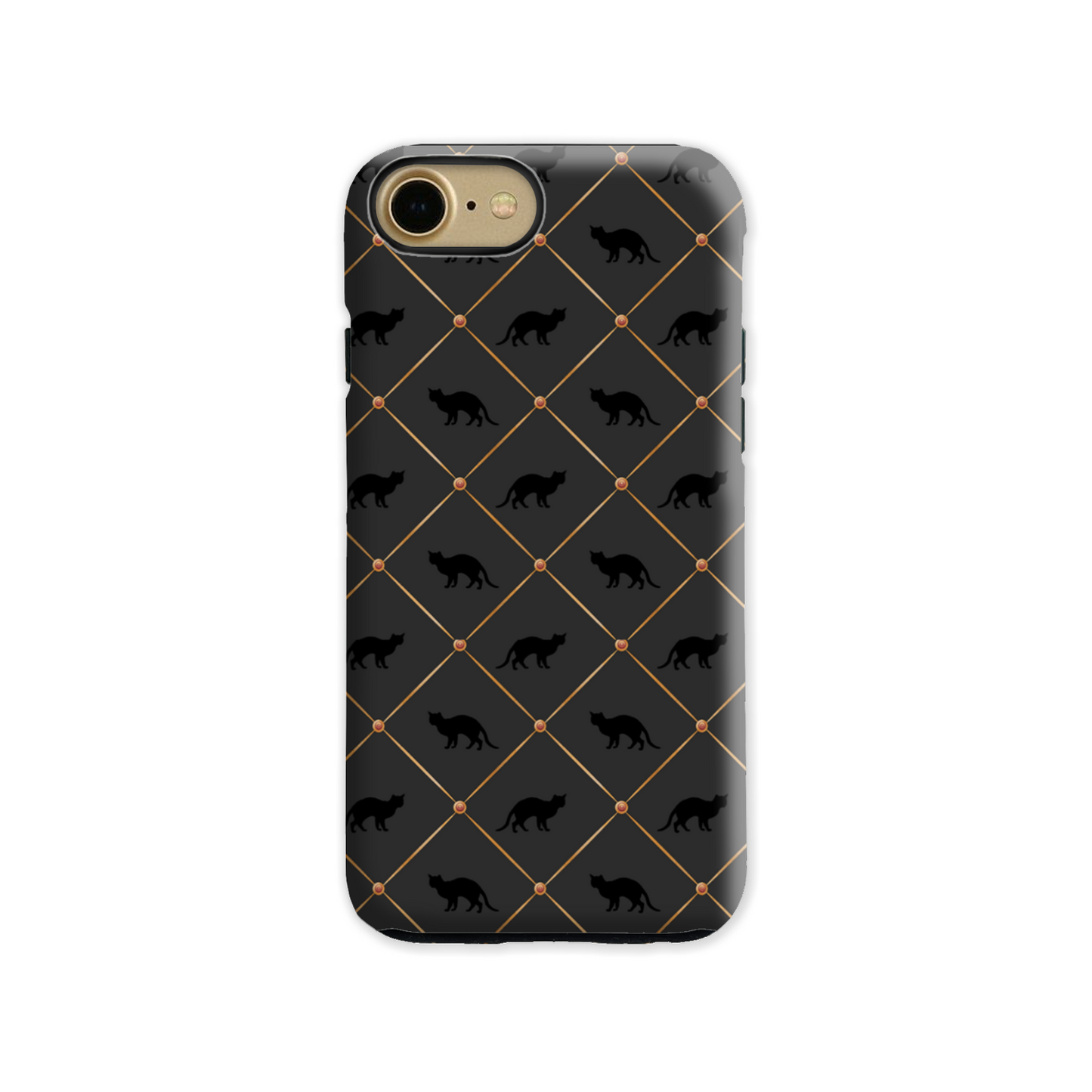 Black Cats Tough Phone Case