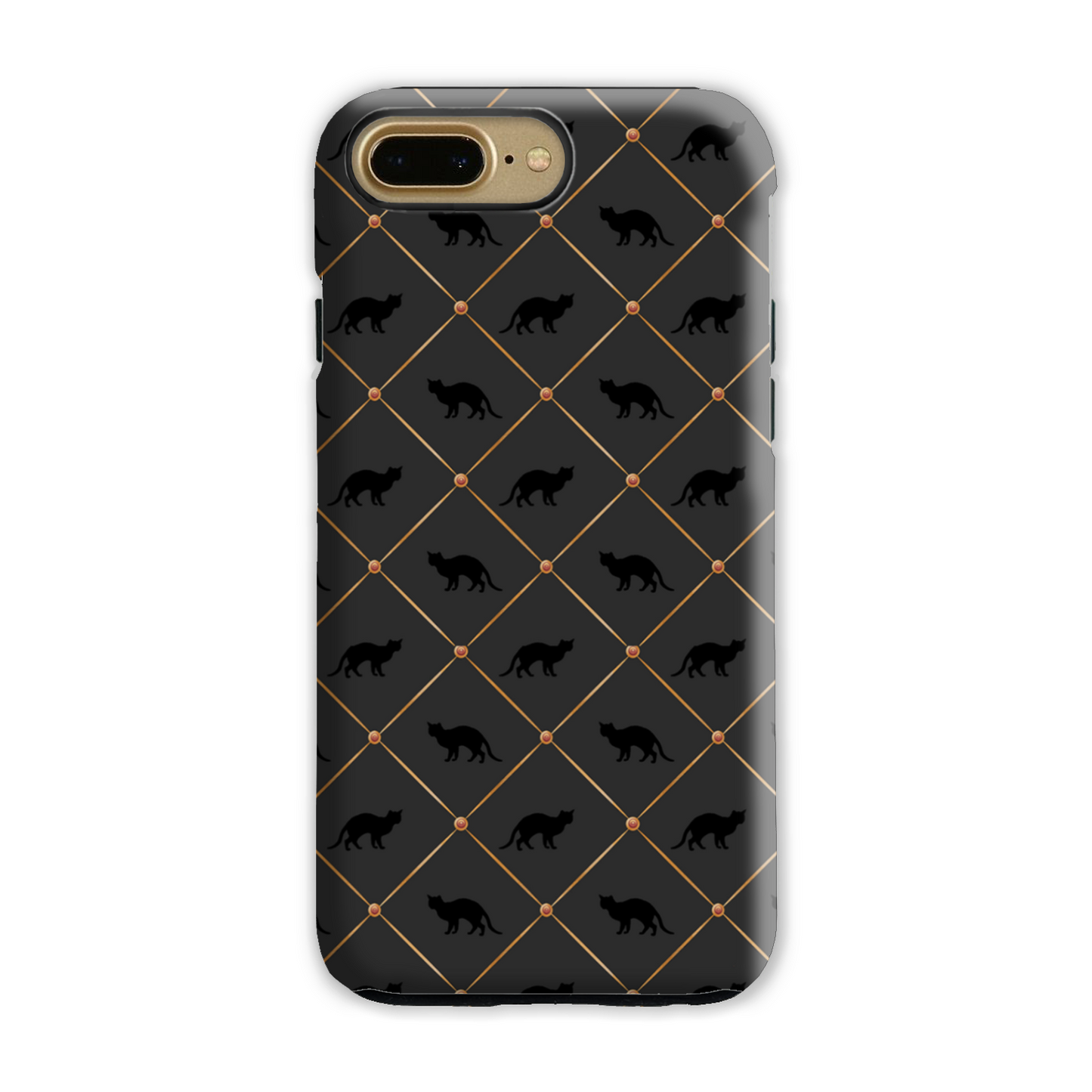 Black Cats Tough Phone Case