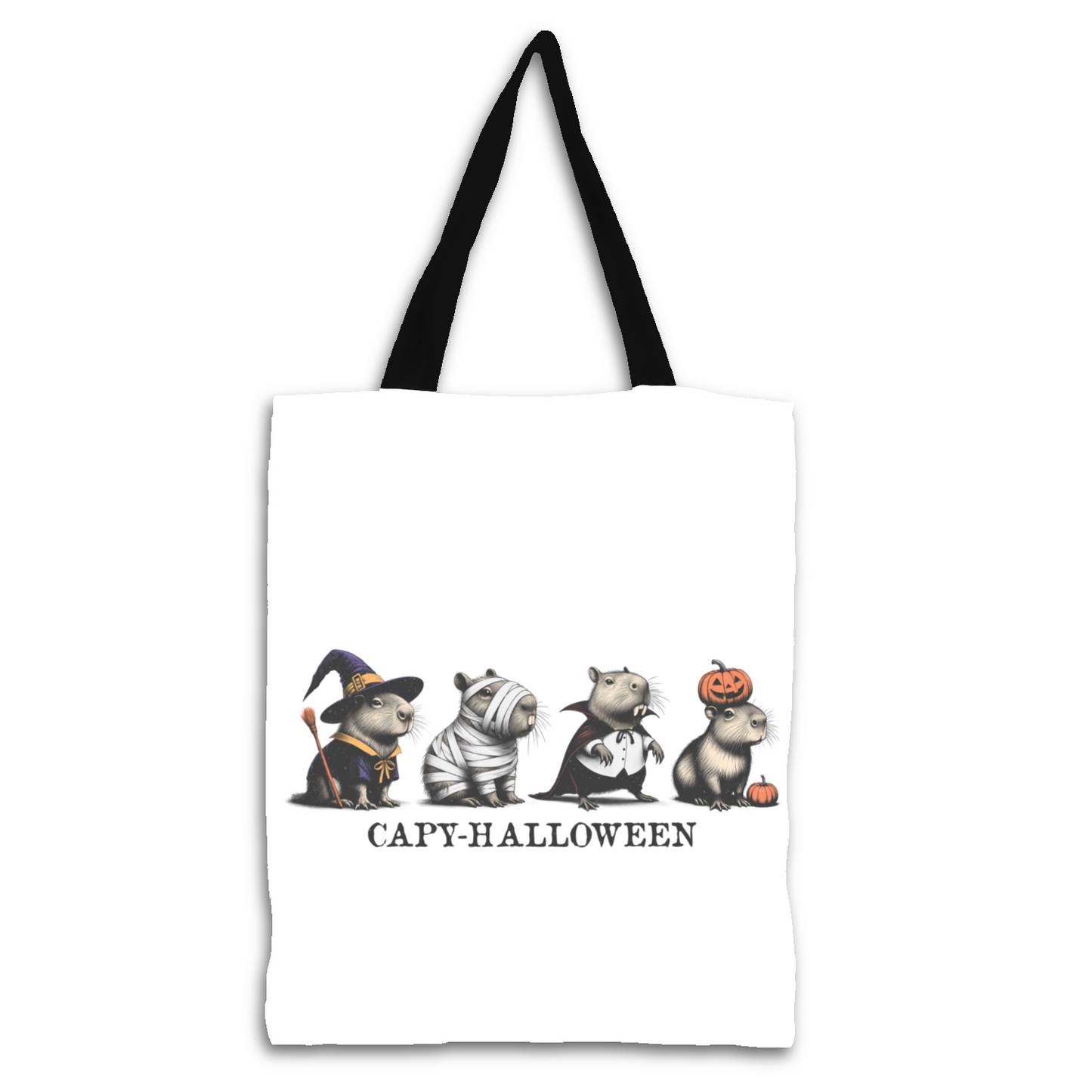 Capy Halloween Design Tote Bag