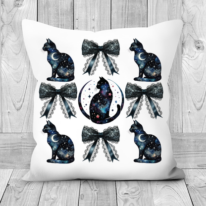 Celestial Cats Poly Linen Cushion