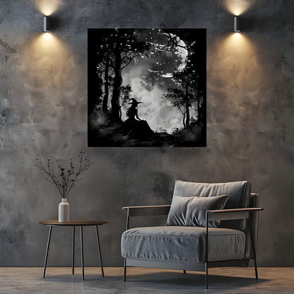 Spooky Night Square Canvas