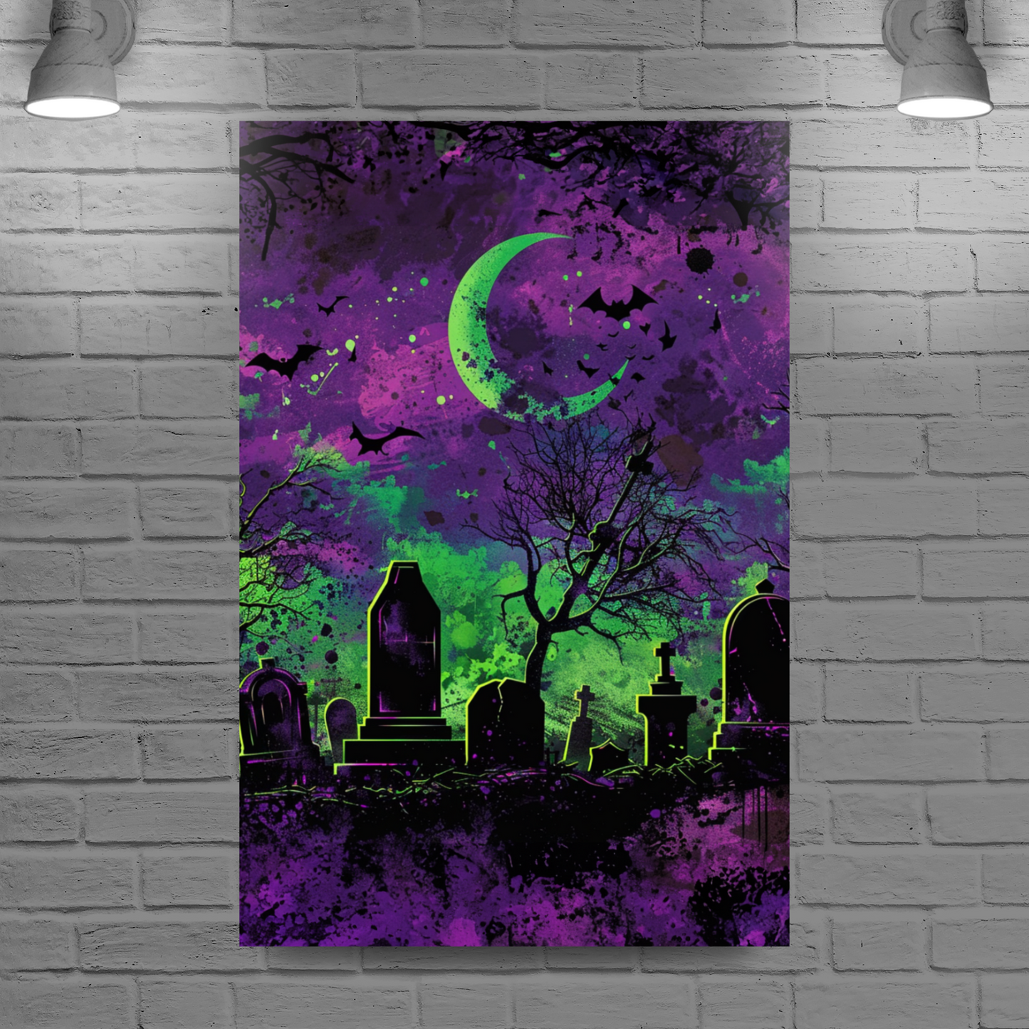 Spooky Halloween Night Portrait Canvas