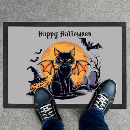 Halloween Cat Doormat
