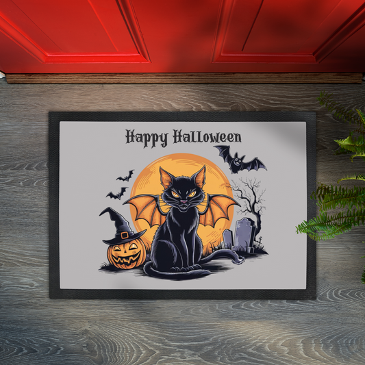 Halloween Cat Doormat