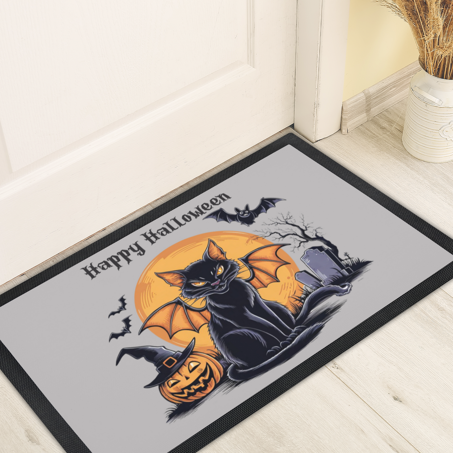 Halloween Cat Doormat