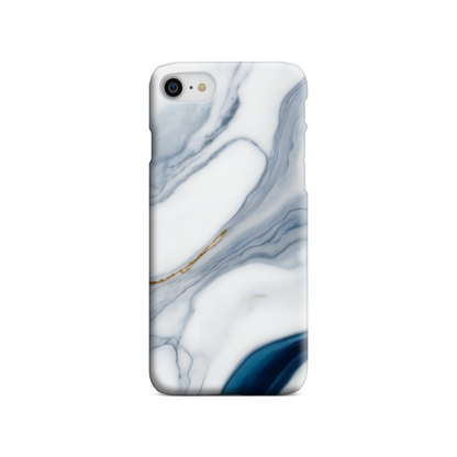 Blue Marble Print Slim Phone Case