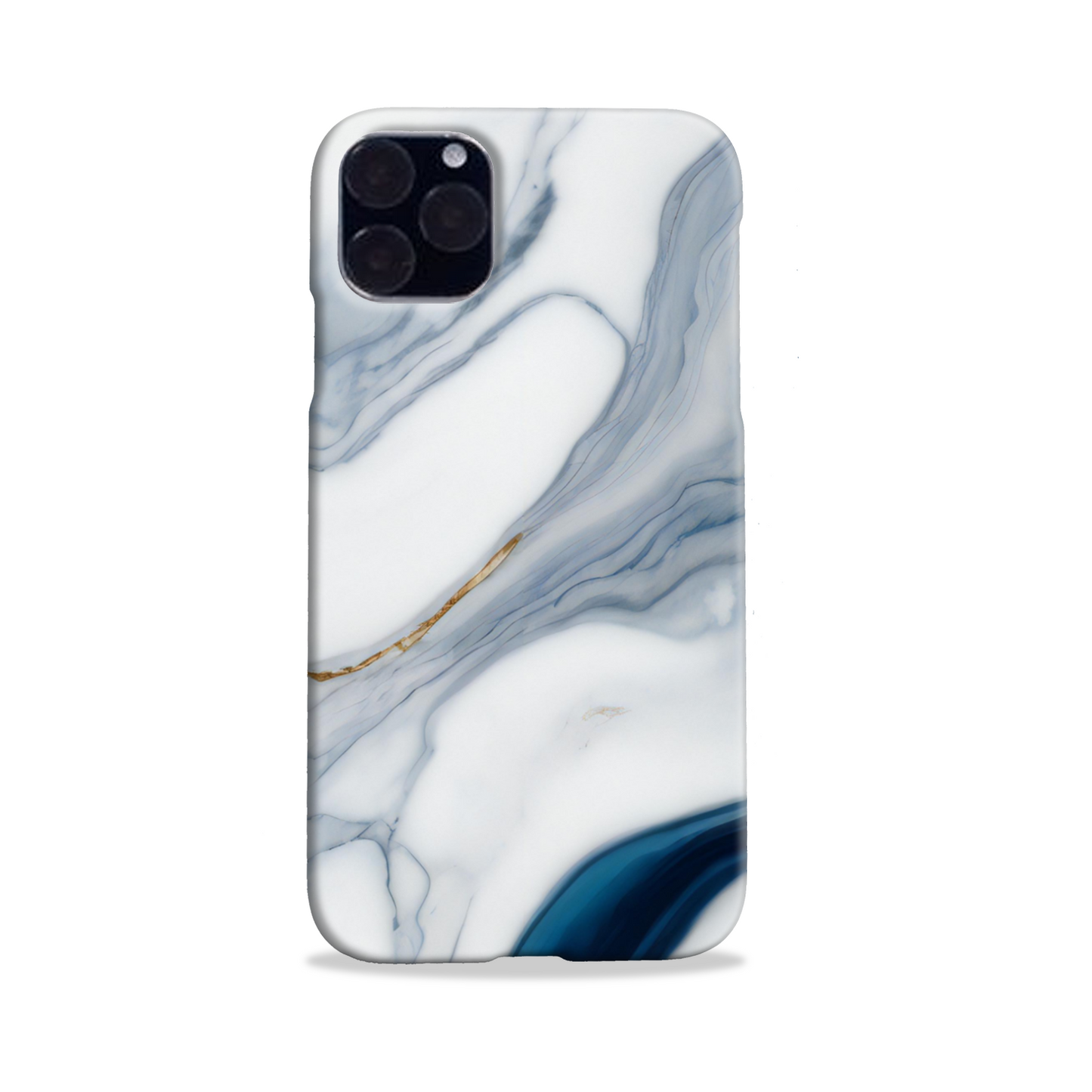 Blue Marble Print Slim Phone Case