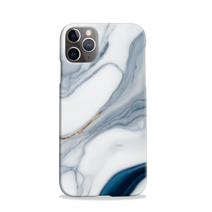 Blue Marble Print Slim Phone Case