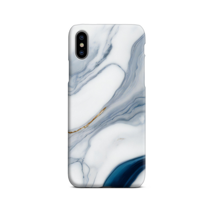 Blue Marble Print Slim Phone Case