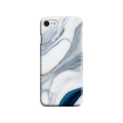 Blue Marble Print Slim Phone Case