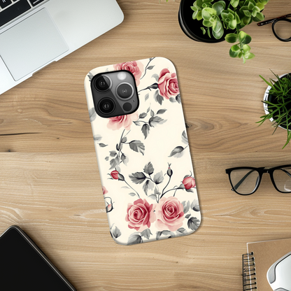 English Rose Slim Phone Case