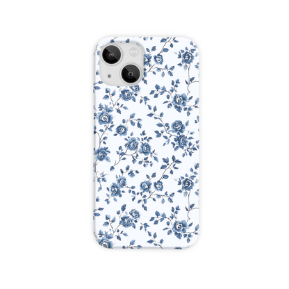 Blue Florals Slim Phone Case