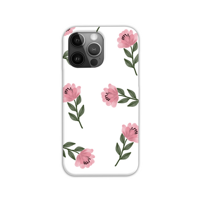 Pink Flower Slim Phone Case