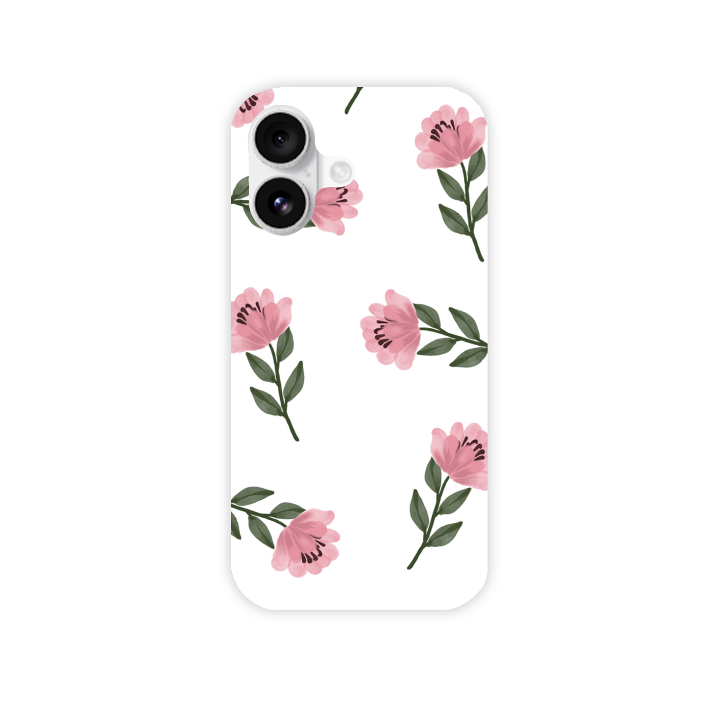 Pink Flower Slim Phone Case