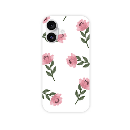 Pink Flower Slim Phone Case