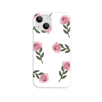 Pink Flower Slim Phone Case