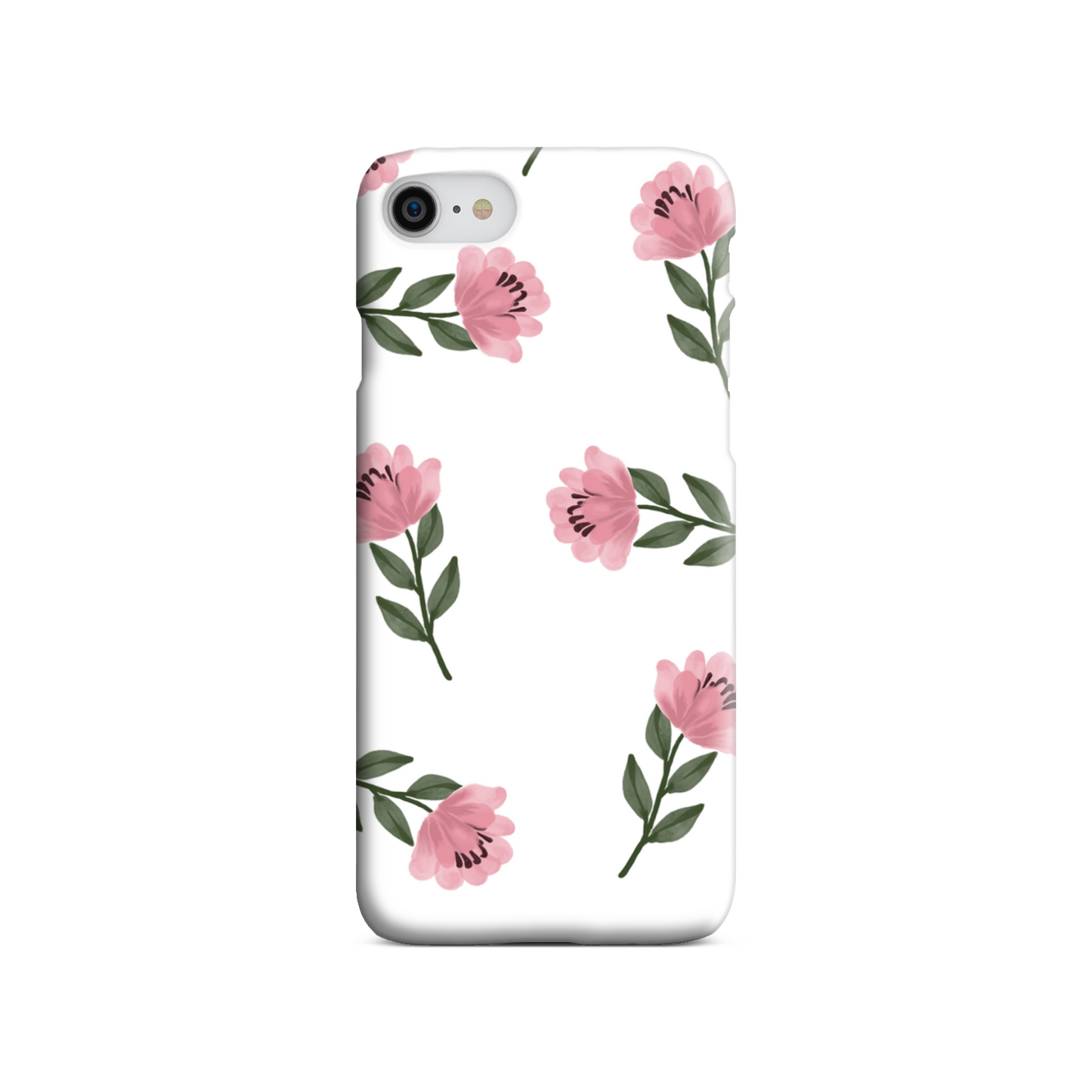 Pink Flower Slim Phone Case