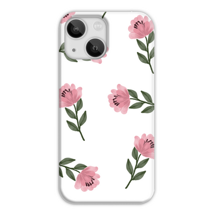 Pink Flower Slim Phone Case