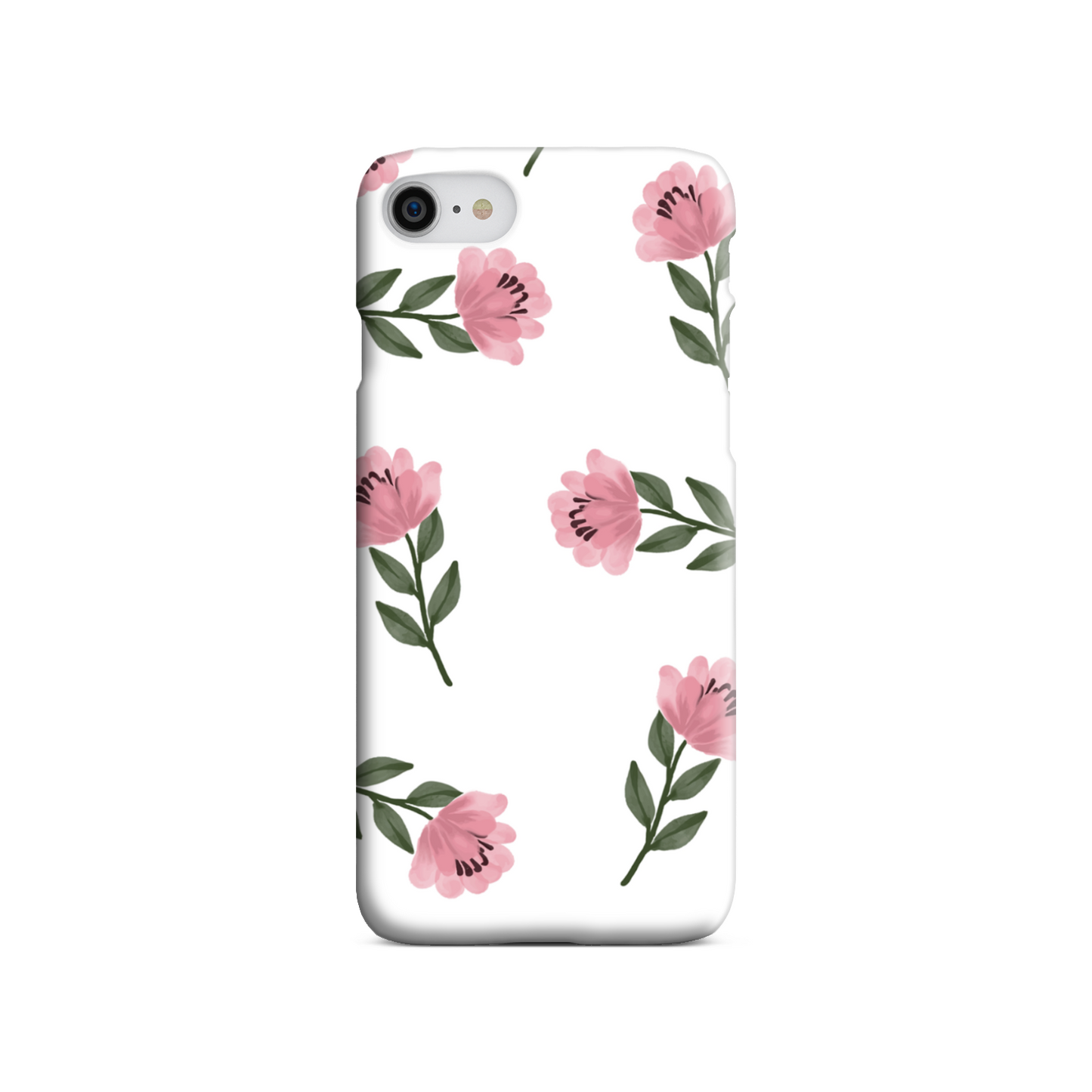 Pink Flower Slim Phone Case