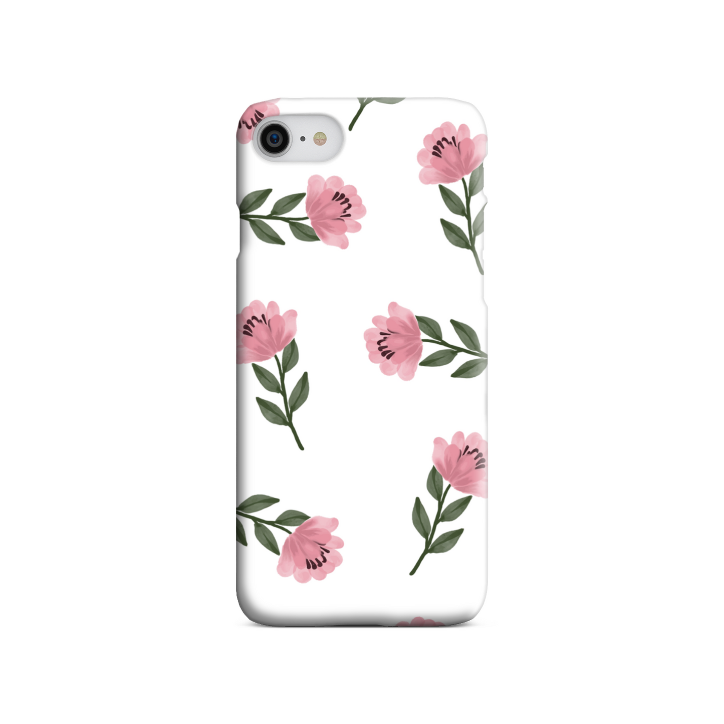 Pink Flower Slim Phone Case