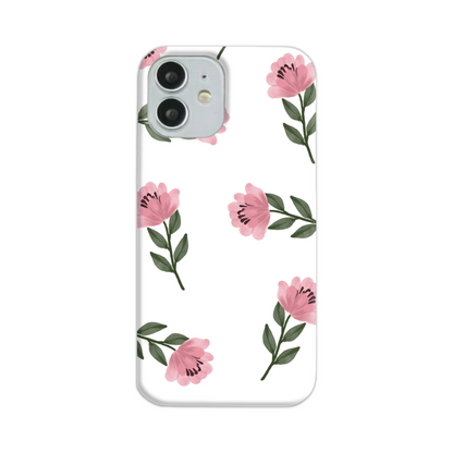 Pink Flower Slim Phone Case
