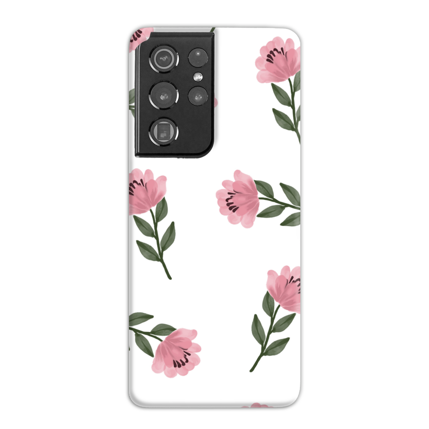 Pink Flower Slim Phone Case