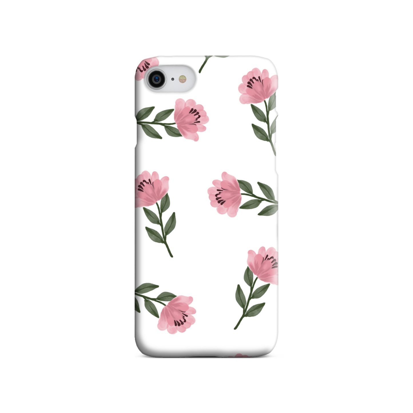 Pink Flower Slim Phone Case