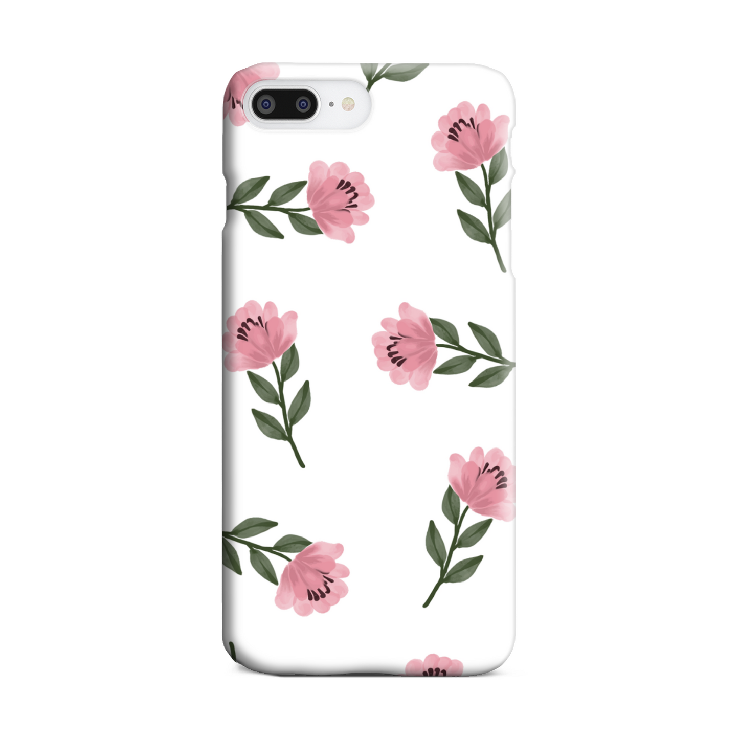 Pink Flower Slim Phone Case
