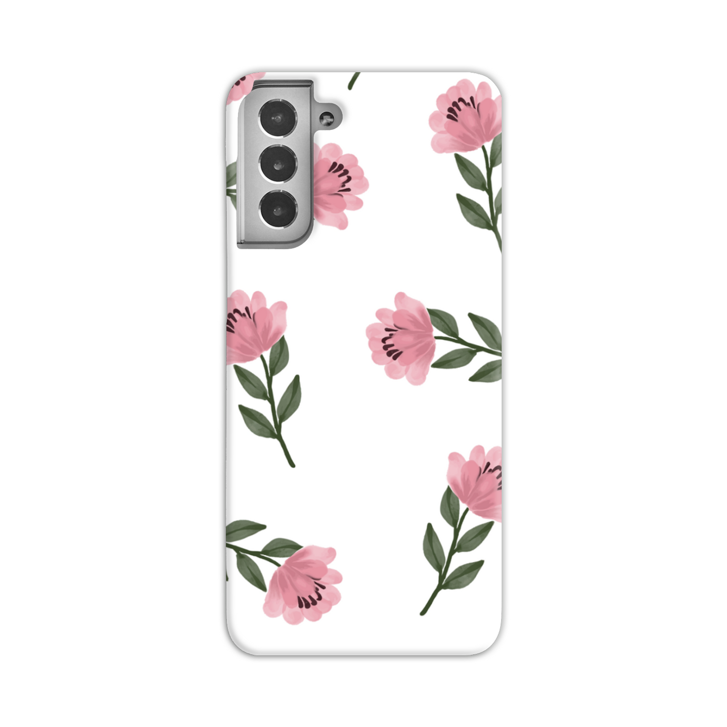 Pink Flower Slim Phone Case