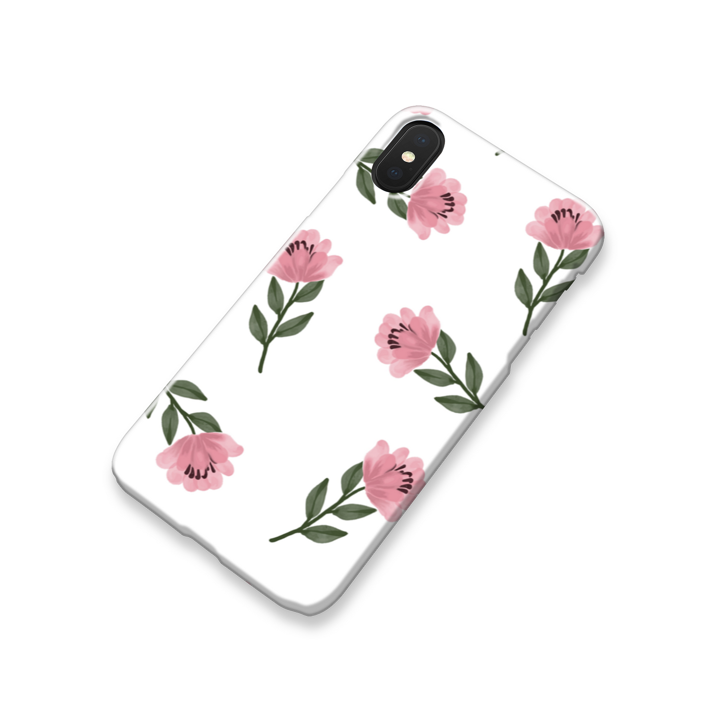 Pink Flower Slim Phone Case