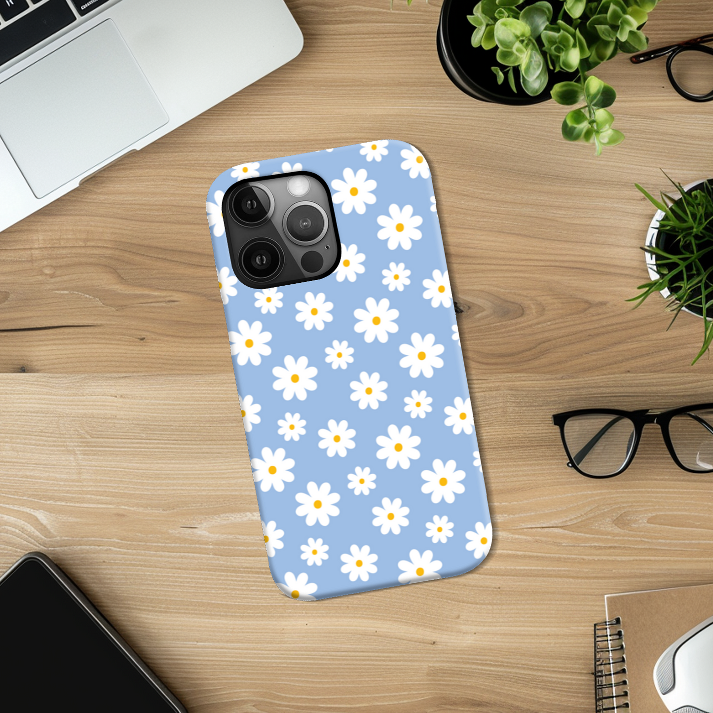 Blue Daisy Slim Phone Case