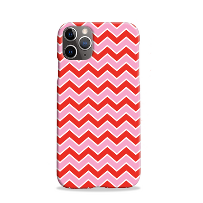 Pink and Red Zig Zag Slim Phone Case