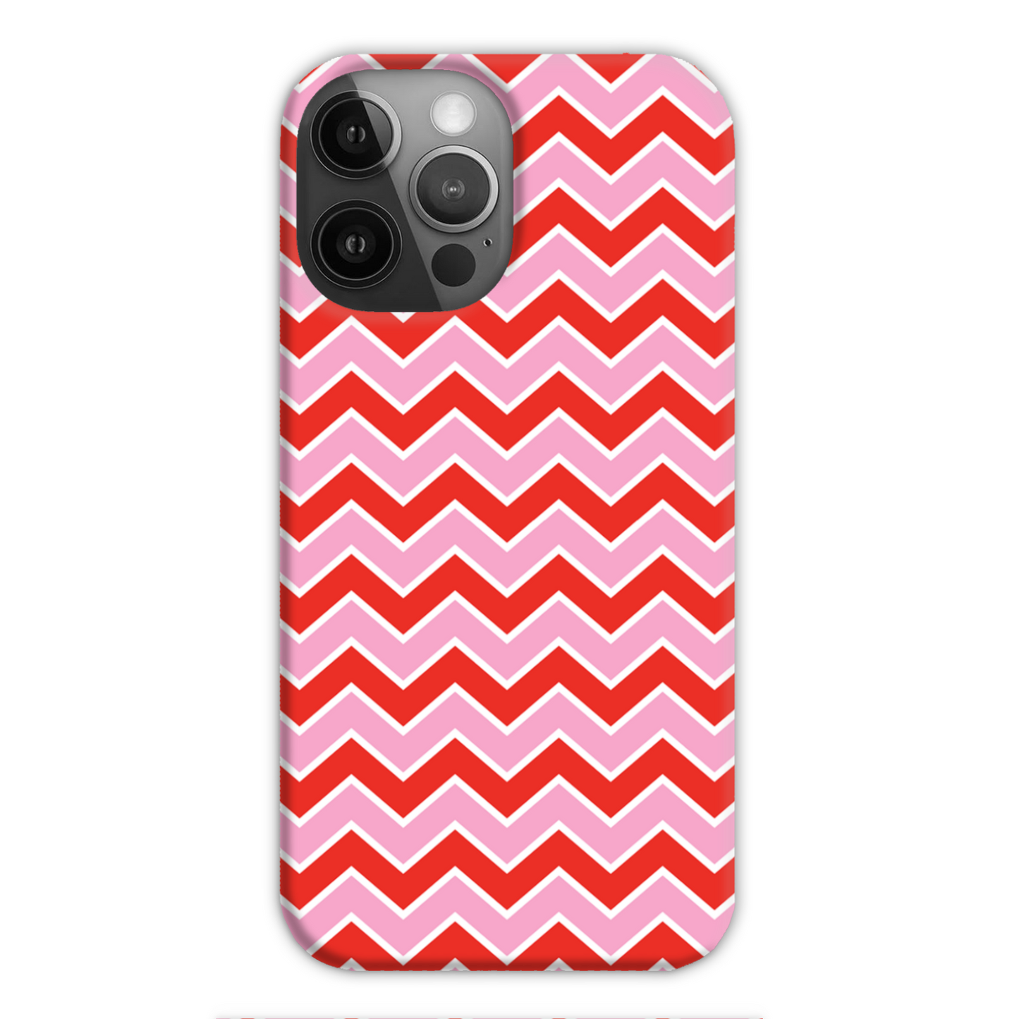 Pink and Red Zig Zag Slim Phone Case