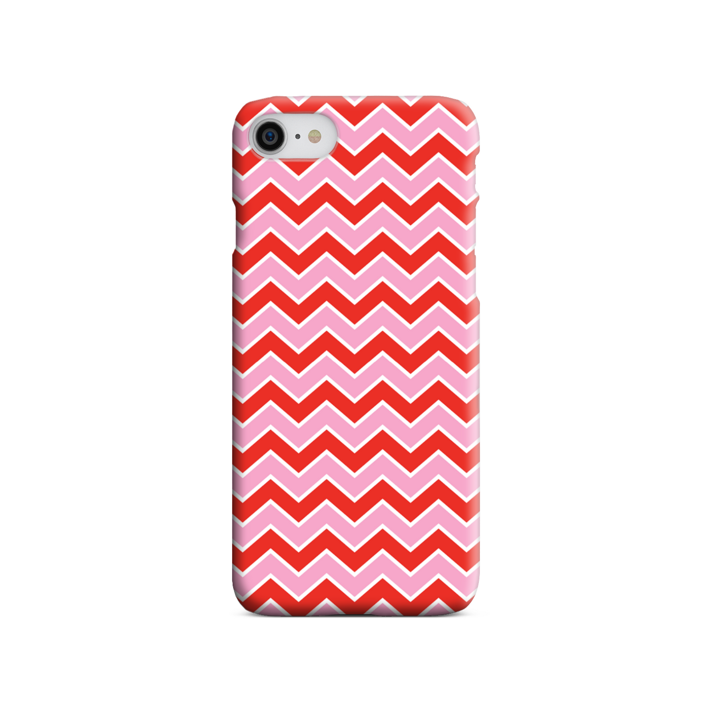 Pink and Red Zig Zag Slim Phone Case