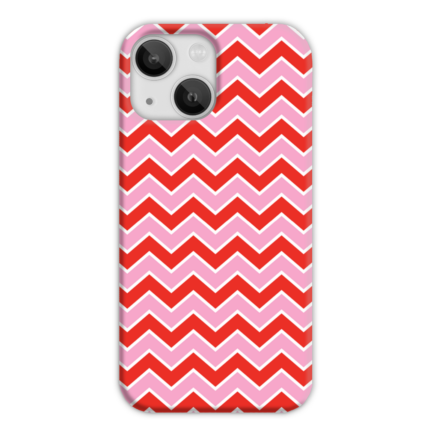 Pink and Red Zig Zag Slim Phone Case