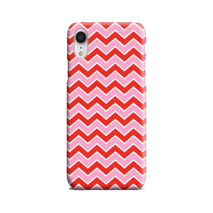 Pink and Red Zig Zag Slim Phone Case