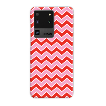 Pink and Red Zig Zag Slim Phone Case