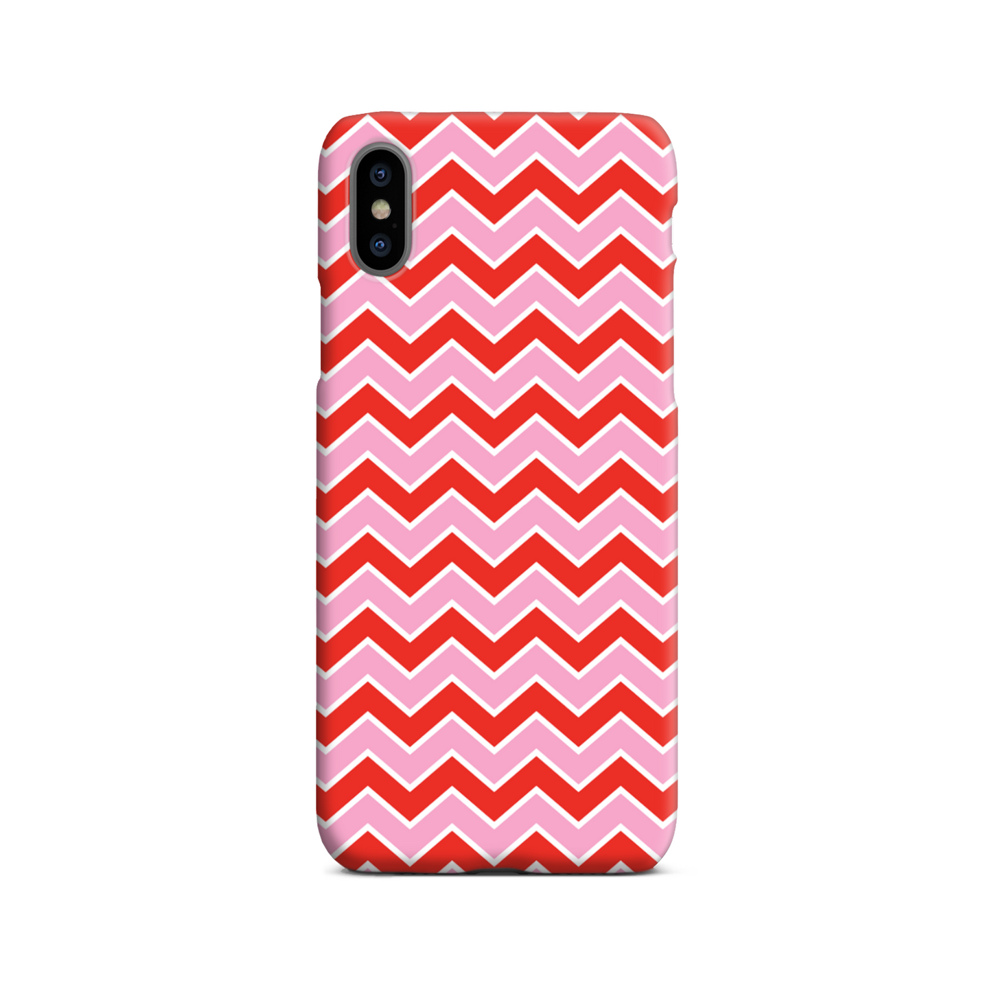 Pink and Red Zig Zag Slim Phone Case