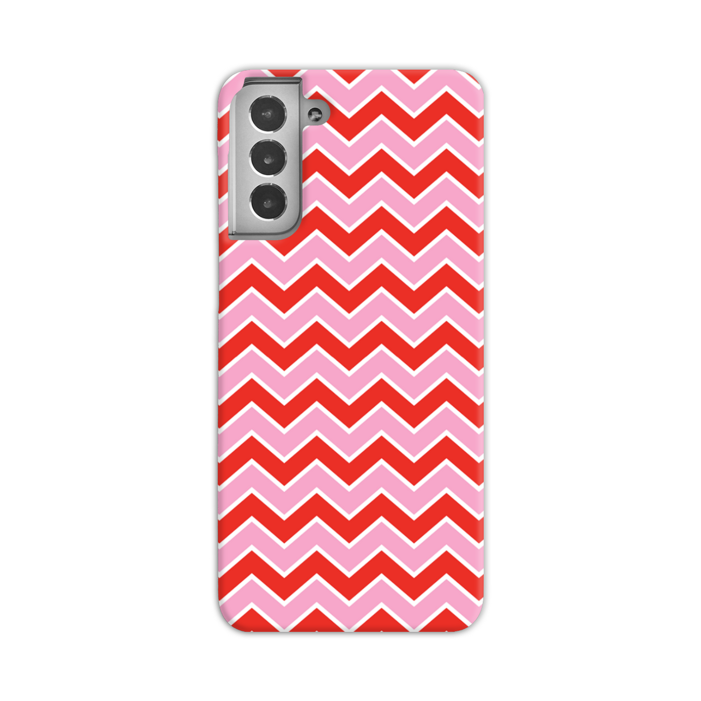 Pink and Red Zig Zag Slim Phone Case