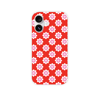 Red Floral Slim Phone Case