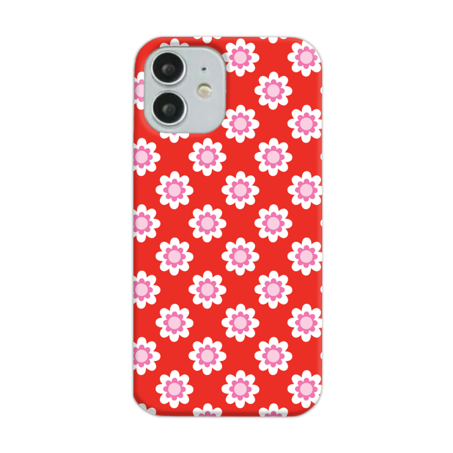 Red Floral Slim Phone Case