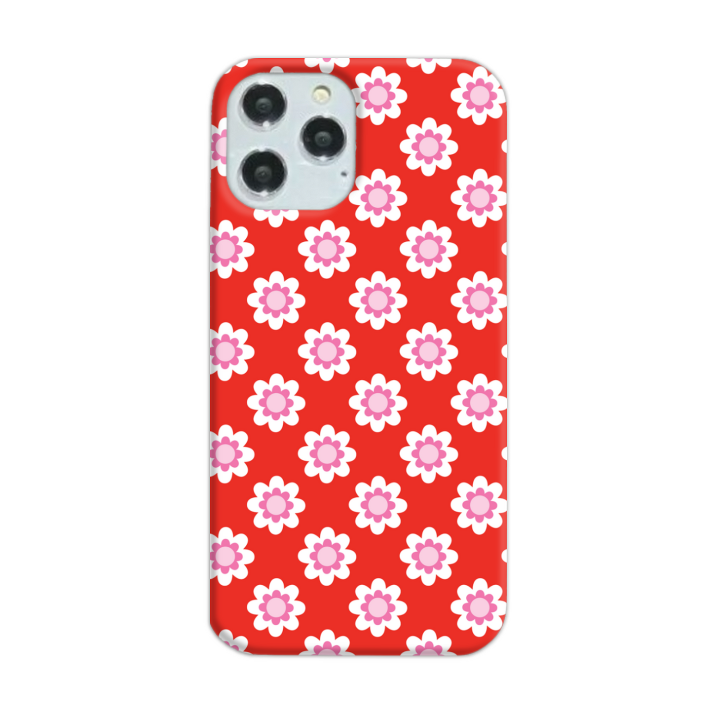 Red Floral Slim Phone Case