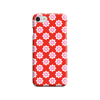Red Floral Slim Phone Case