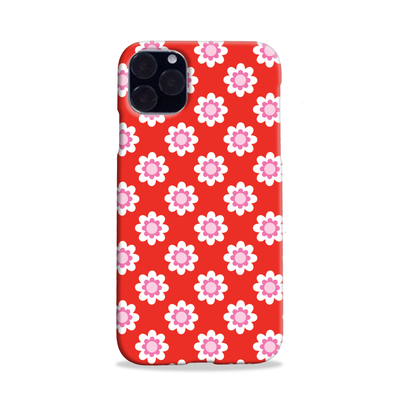 Red Floral Slim Phone Case