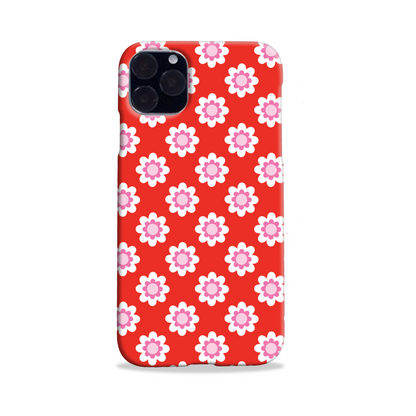 Red Floral Slim Phone Case