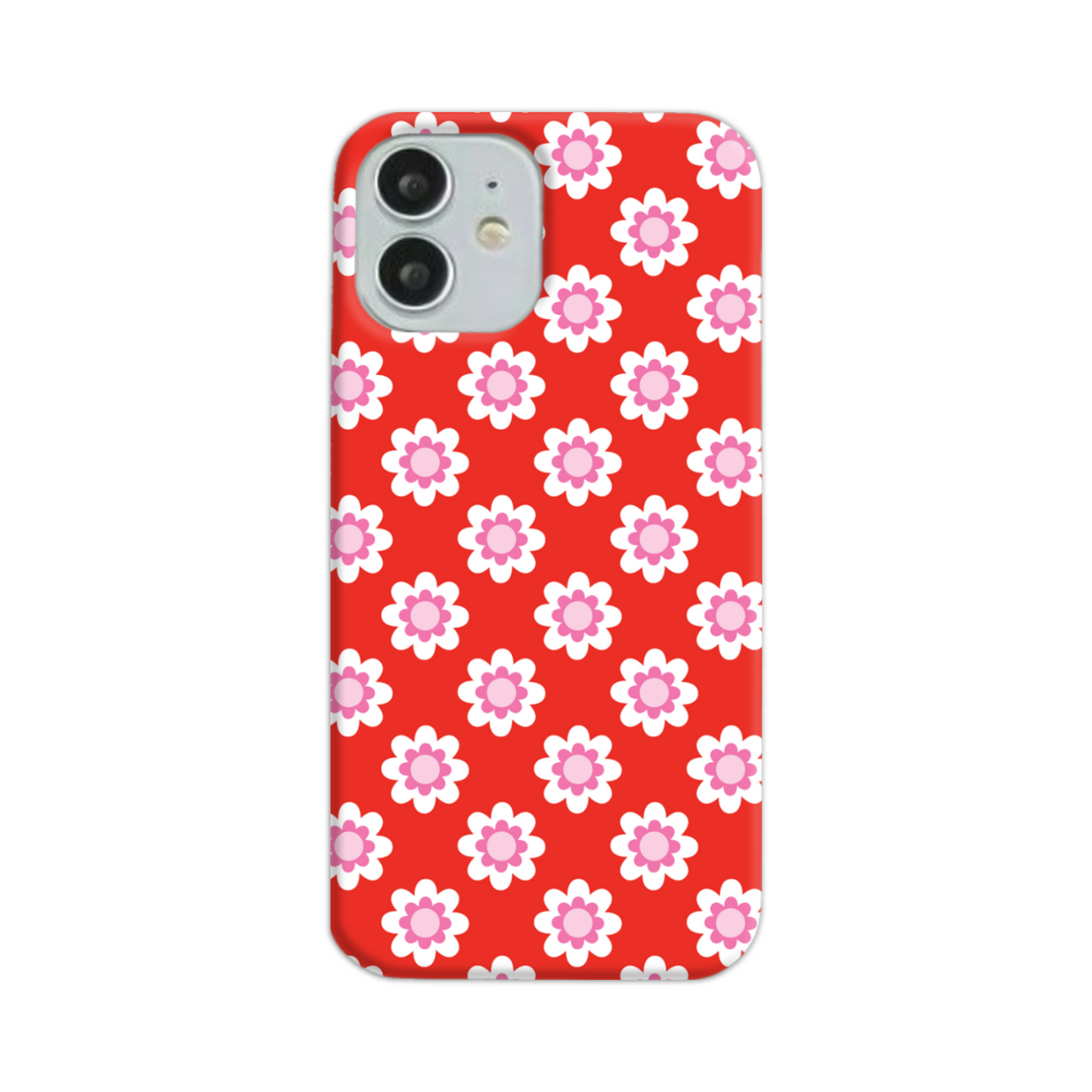 Red Floral Slim Phone Case